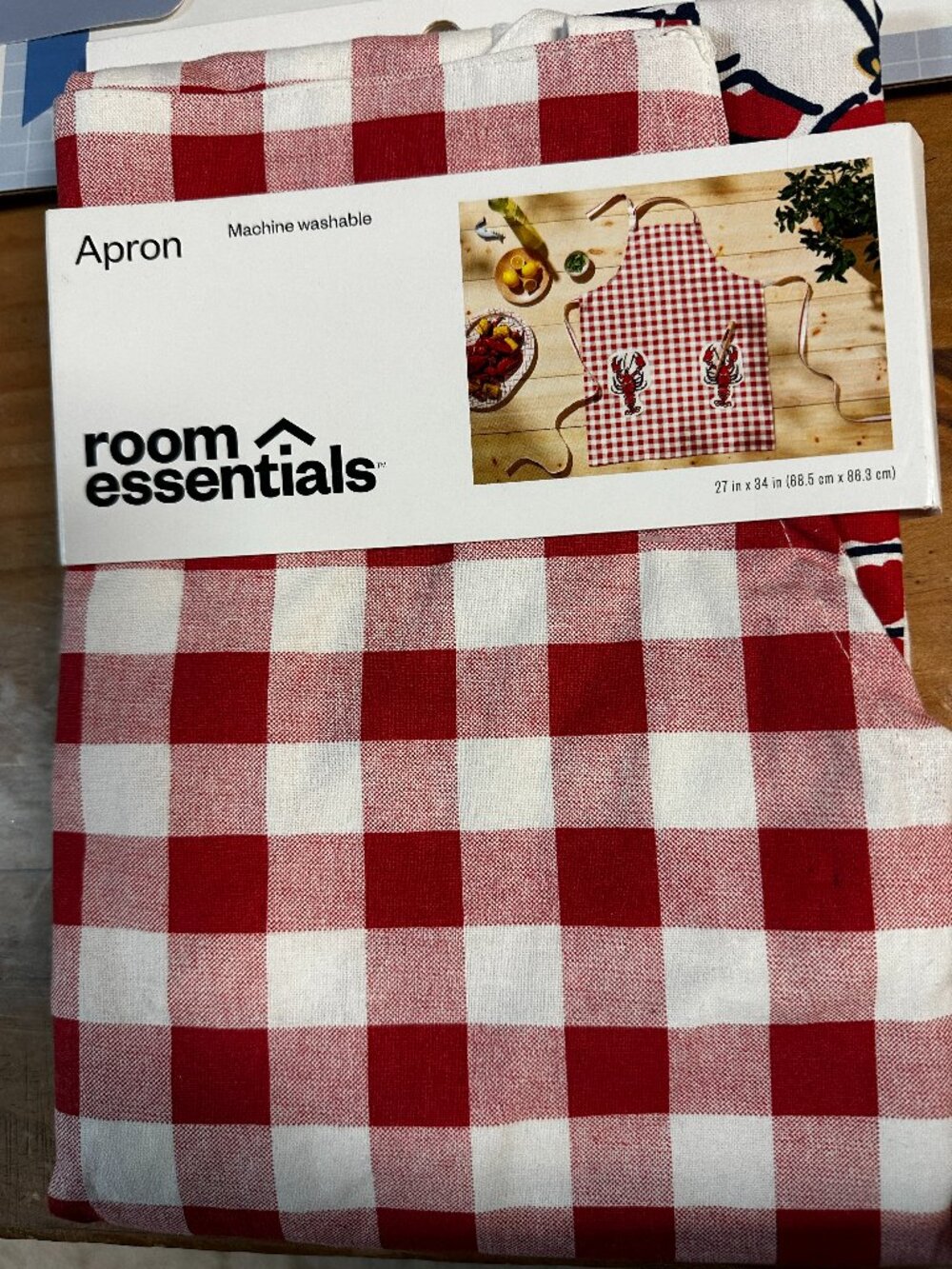 Gingham Lobster Apron